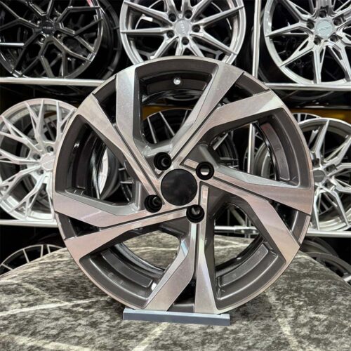 15 inç 4x100 Clio İcon Gun Metal Elmas Kesim Jant Modeli (4 Adet)