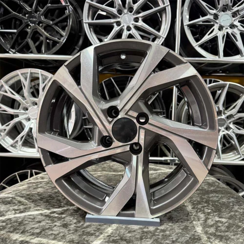 15 inç 4x100 Clio İcon Gun Metal Elmas Kesim Jant Modeli (4 Adet)