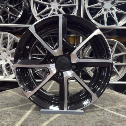 14 inç 4x100 Clio Accent Era Siyah Elmas Kesim Jant Modeli (4 Adet)