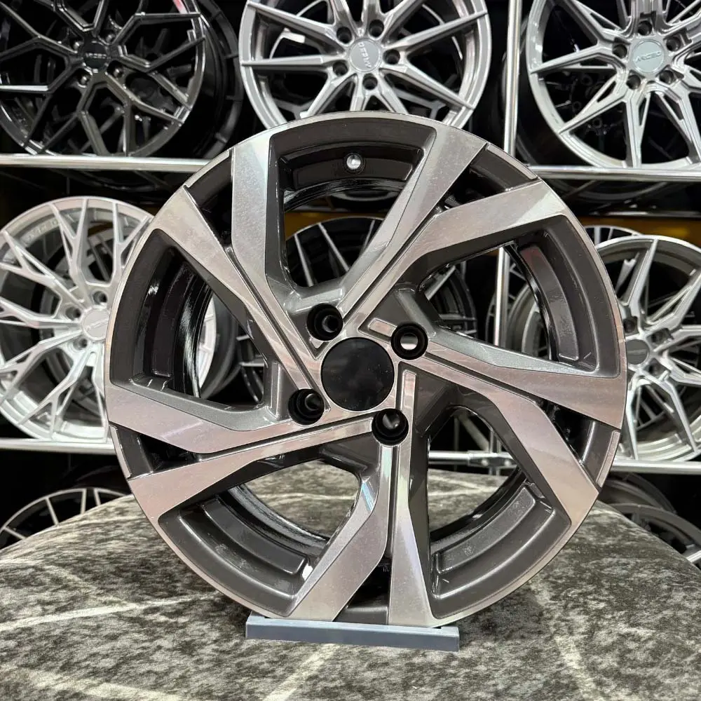 17 inç 4x100 Clio Rs Gun Metal Elmas Kesim Jant Modeli (4 Adet)