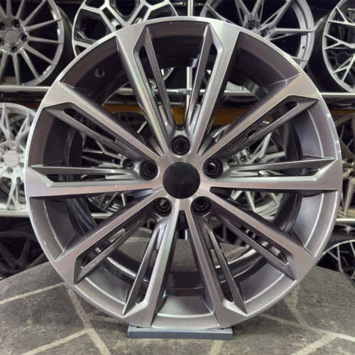 18 inç 5x112 Verona Gun Metal Elmas Kesim Jant Modeli (4 Adet)
