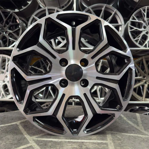 16 inç 4x100 Clio Getz İ20 Fiorino Siyah Elmas Kesim Jant Modeli (4 Adet)