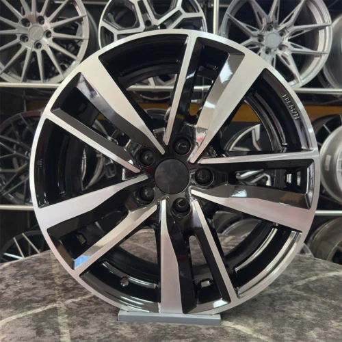 17 inç 5x100 Polo İbiza Taigo Egea Doblo Siyah Elmas Kesim Jant Modeli (4 Adet)