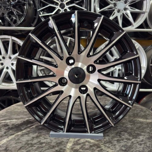 14 inç 4x100 Clio Accent Era Getz Siyah Elmas Kesim Jant Modeli (4 Adet)
