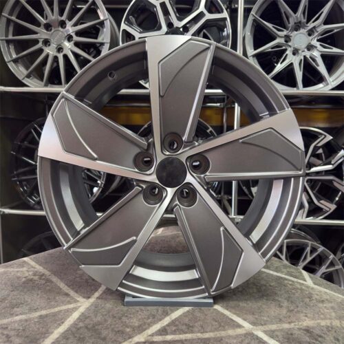 18 inç 5x108 Focus Berlingo Rifter Gun Metal Elmas Kesim Jant Modeli (4 Adet)