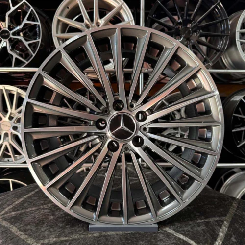 19 inç 5x112 Mercedes Gun Metal Elmas Kesim Jant Modeli (4 Adet)