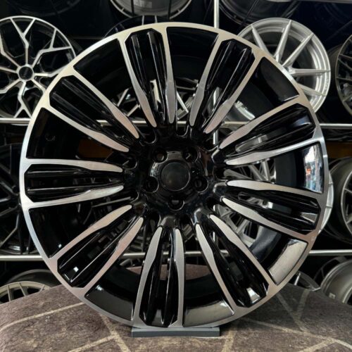 22 inç 5x120 Range Rover Siyah Elmas Kesim Jant Modeli (4 Adet)
