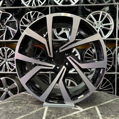 16 inç 5x100 Superstar Polo Taigo İbiza Fabia Uyumlu Siyah Elmas Kesim Jant Modeli (4 Adet)