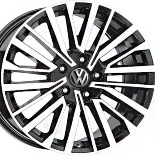 18 inç 5x120 Tranporter Caravelle Uyumlu Gun Metal Elmas Kesim Jant Modeli (4 Adet)