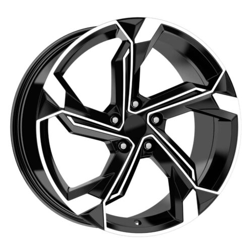19 inç 5x112 Audi S Line A4 A5 A6 Uyumlu Siyah Elmas Kesim Jant Modeli (4 Adet)