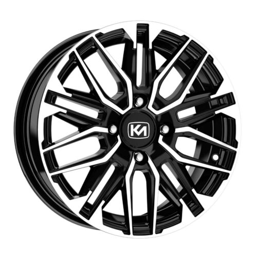 14 inç 4x108 Fiesta Uyumlu Siyah Elmas Kesim Jant Modeli (4 Adet)