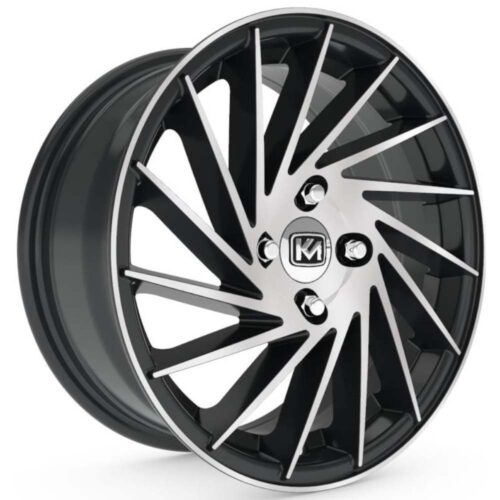 15 inç 4x100 Clio Symbol İ20 Getz Linea Uyumlu Siyah Elmas Kesim Jant Modeli (4 Adet)